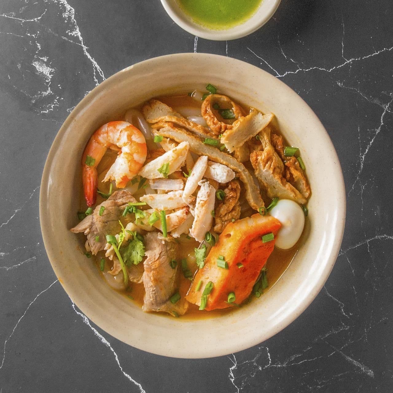 banh canh cua 14 noodles crab Ho Chi Minh City Saigon Vietnam