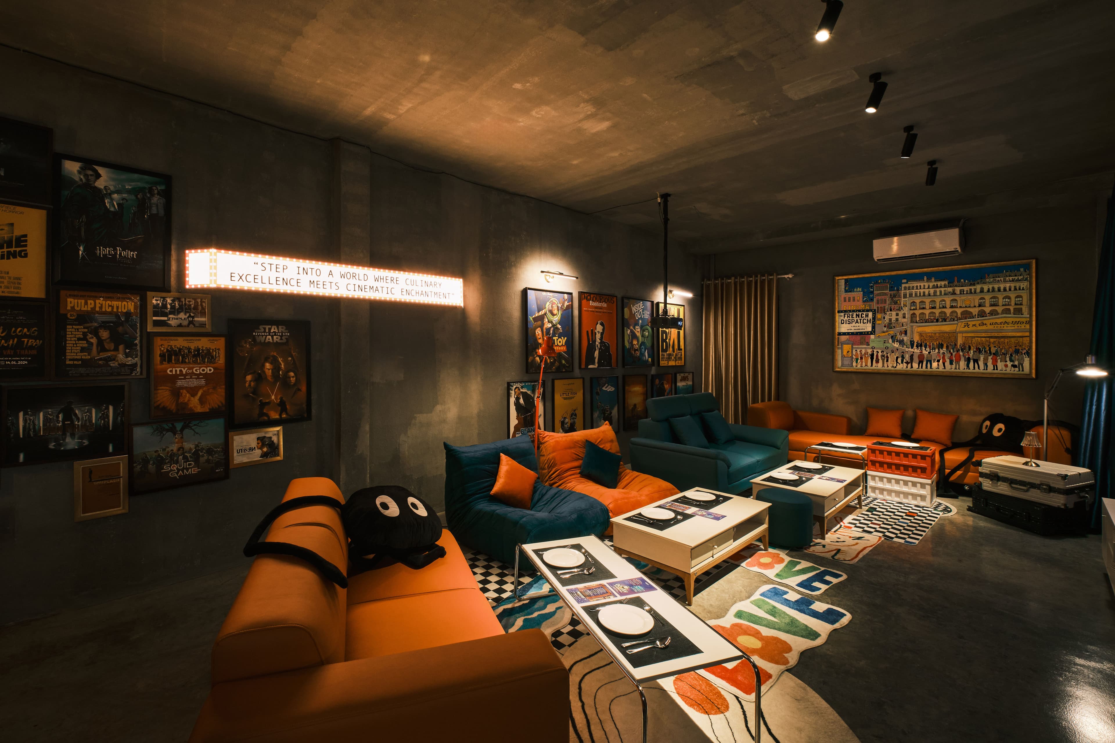 interior of marquee dining