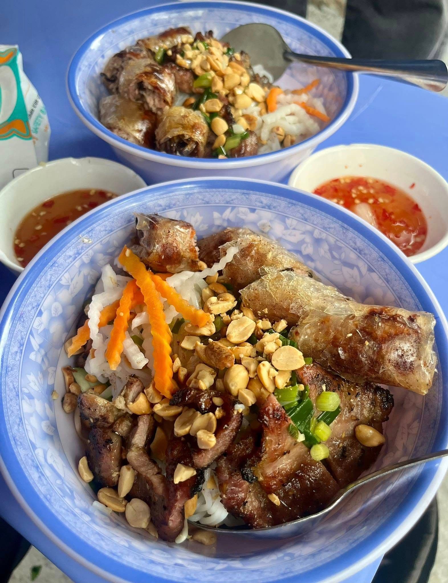 bun thit nuong pork vermicelli noodles hcmc saigon vietnam