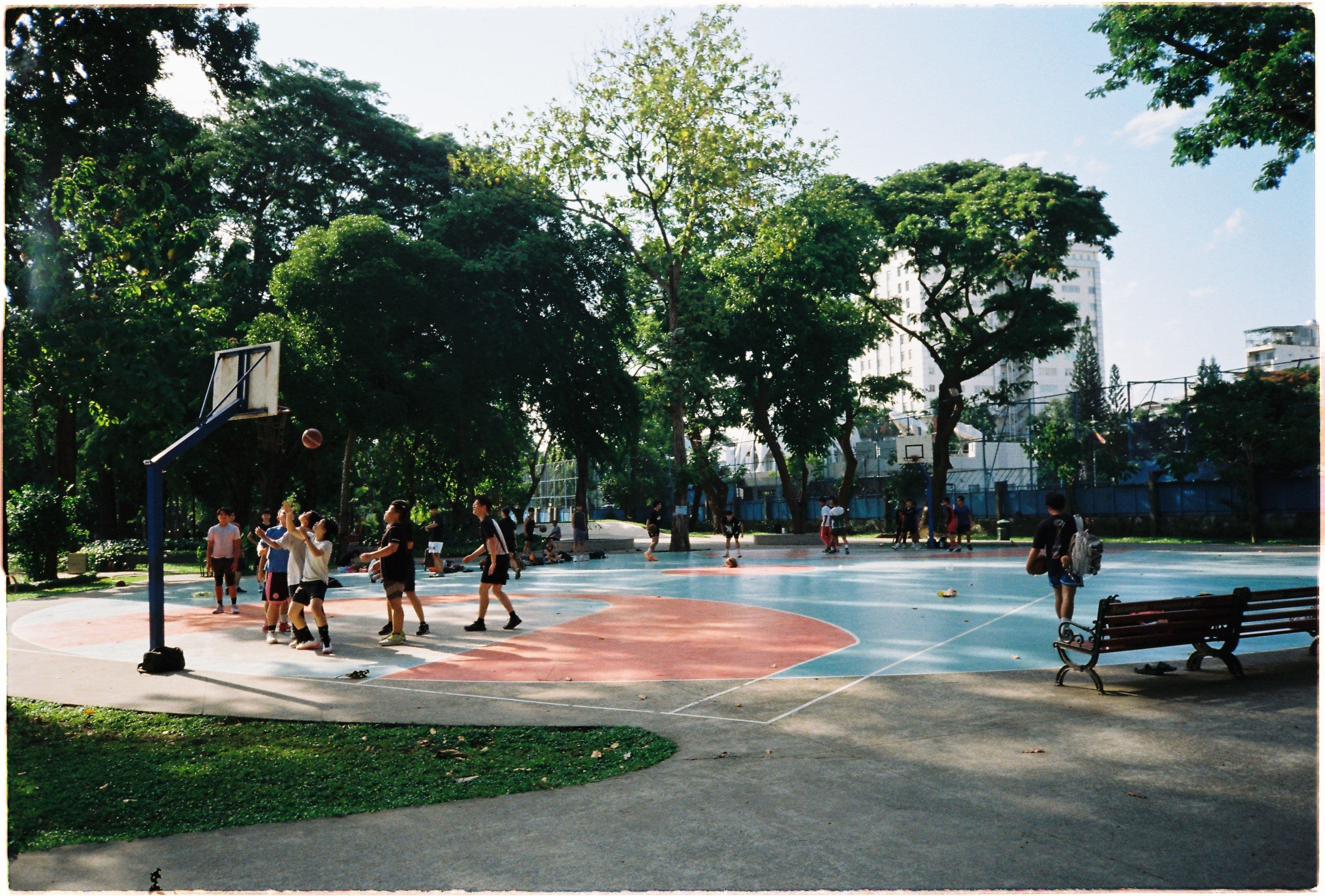 basketball at le van park saigon