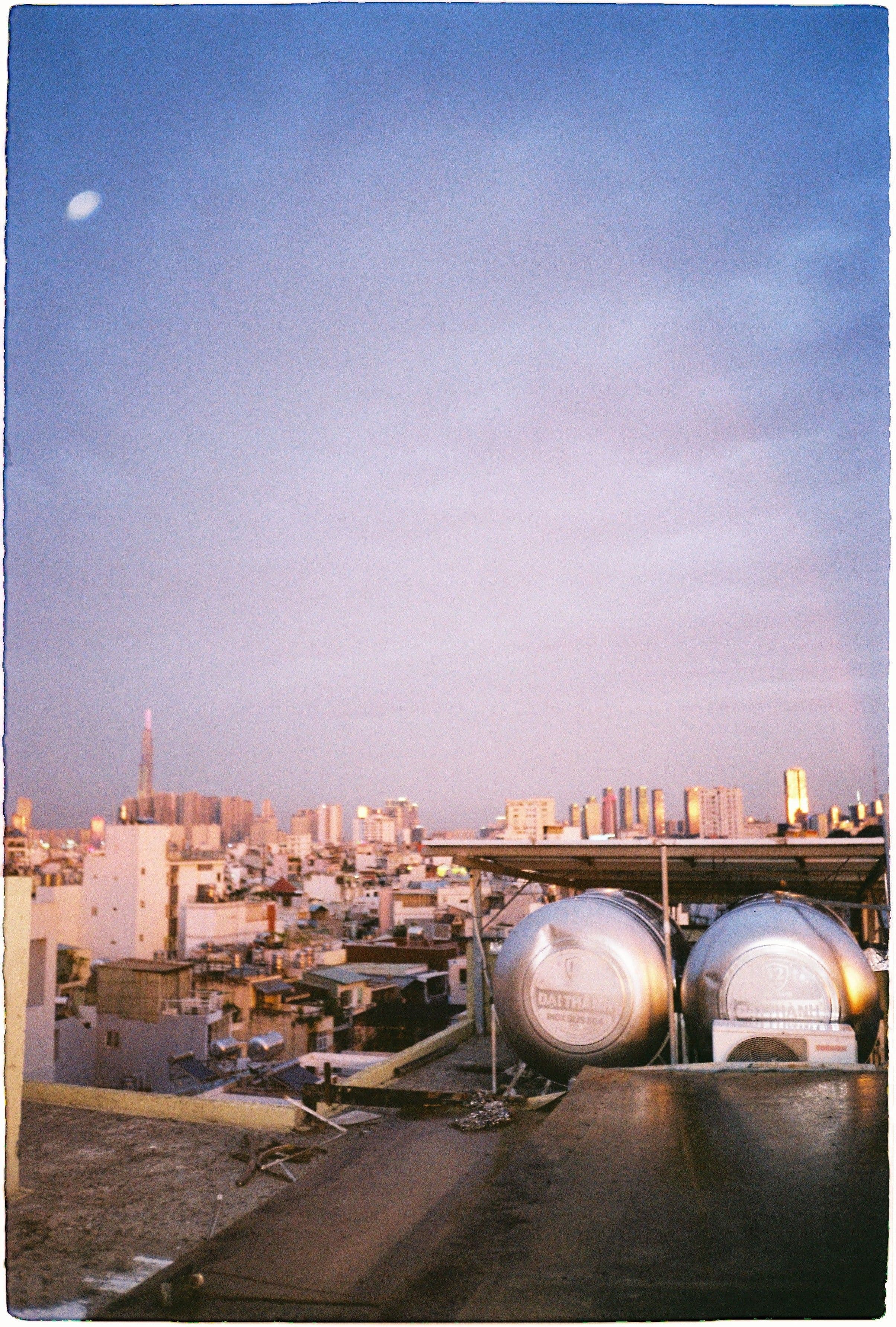 rainbow over the city 