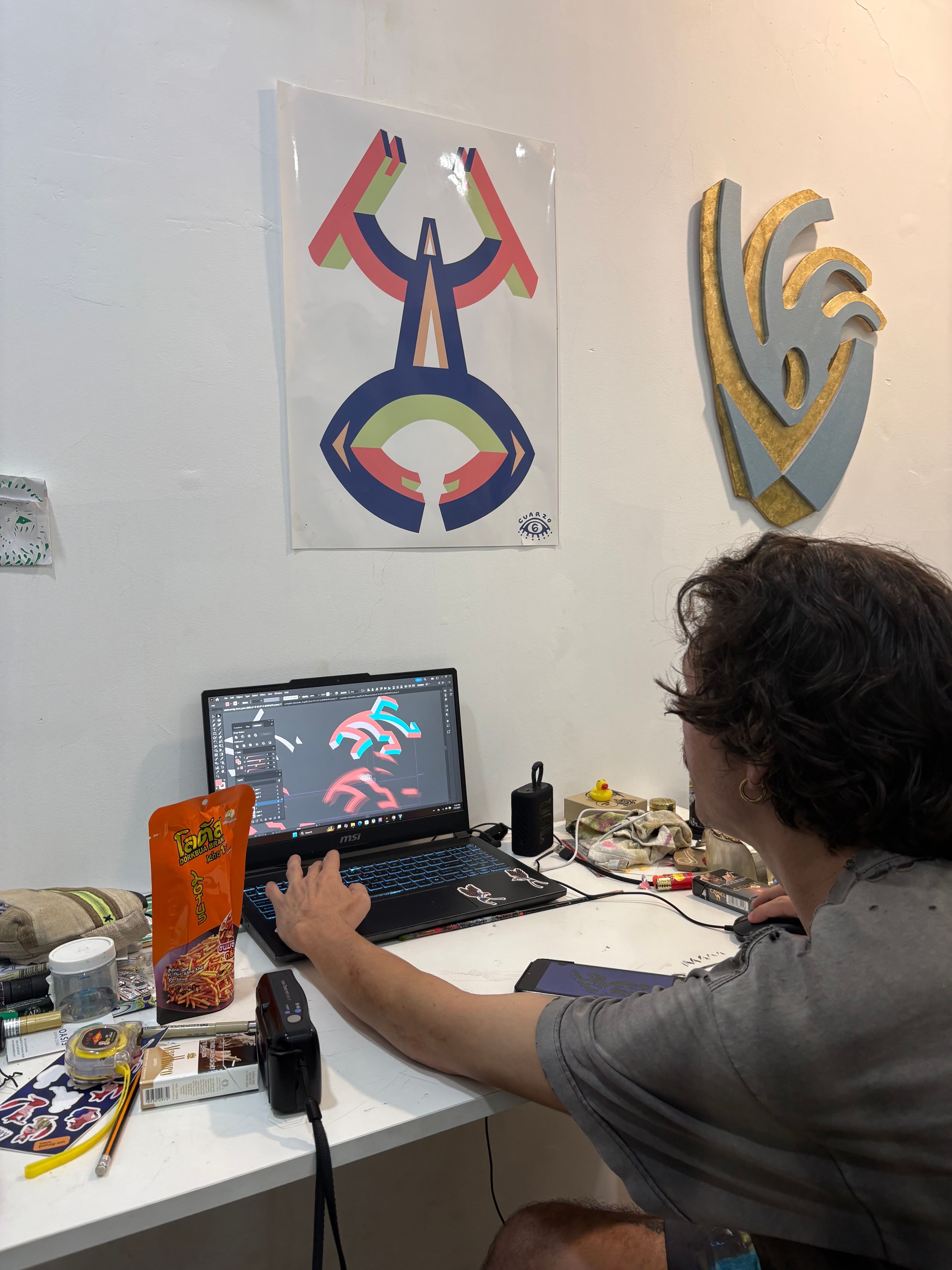 dano working at his computer 