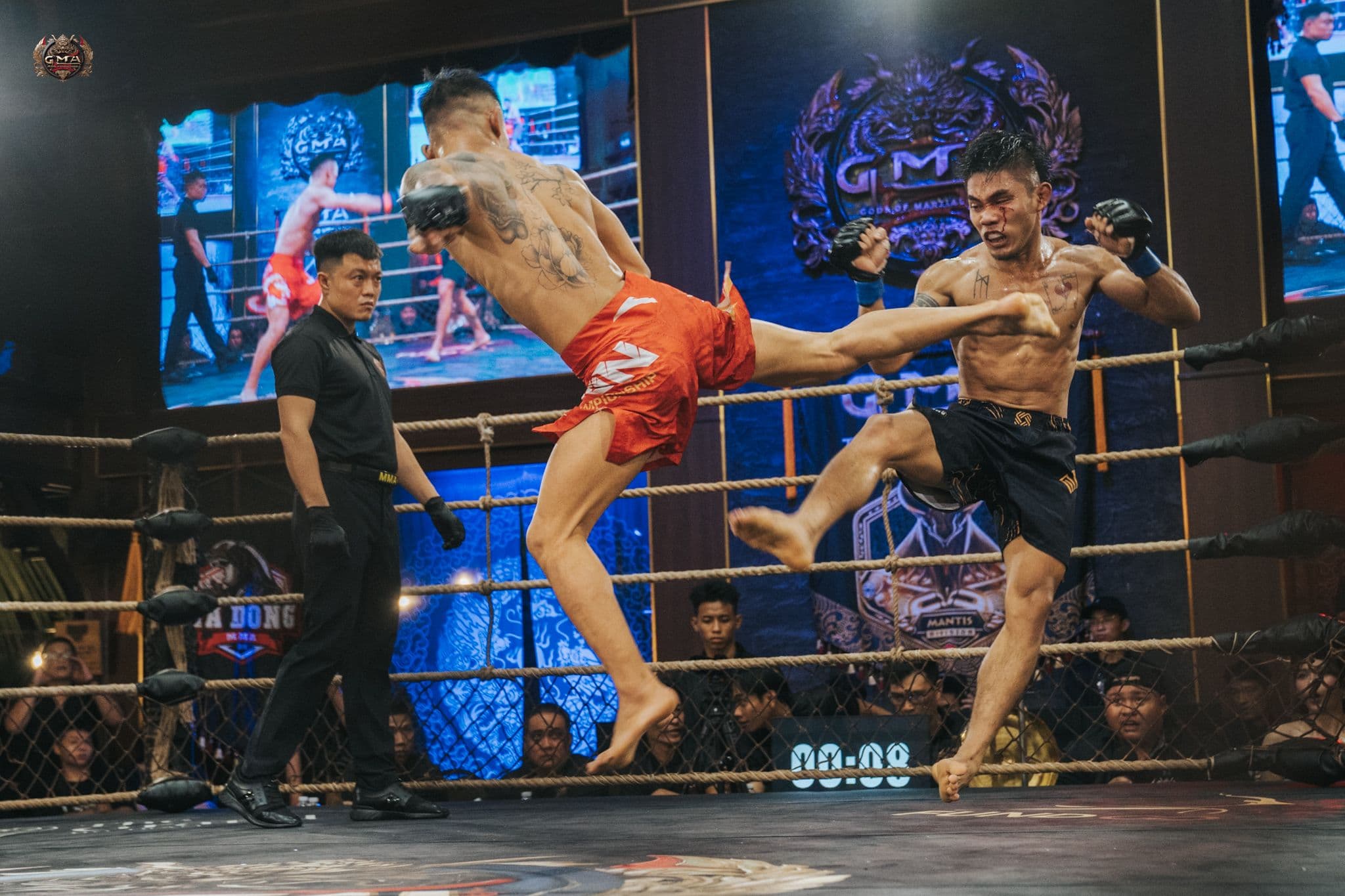 mma fight wheel kick