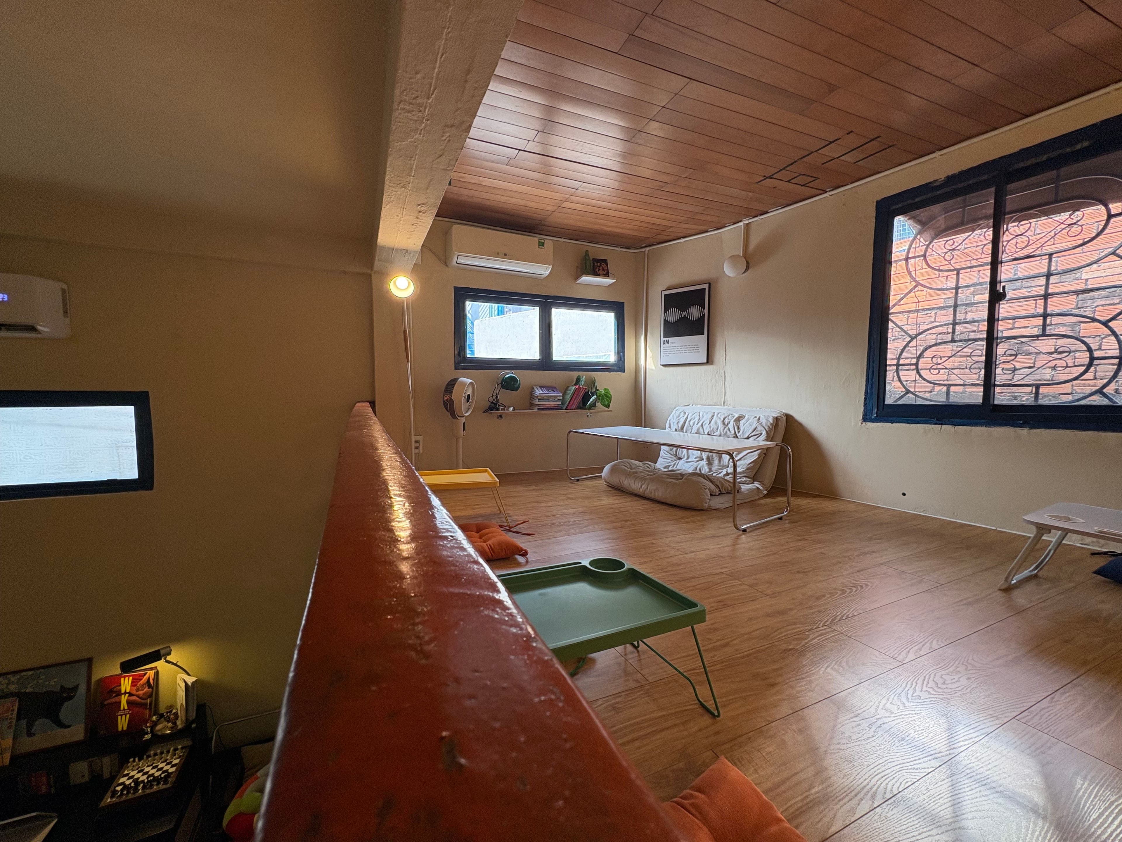 couch for reading or writing area in the loft area 