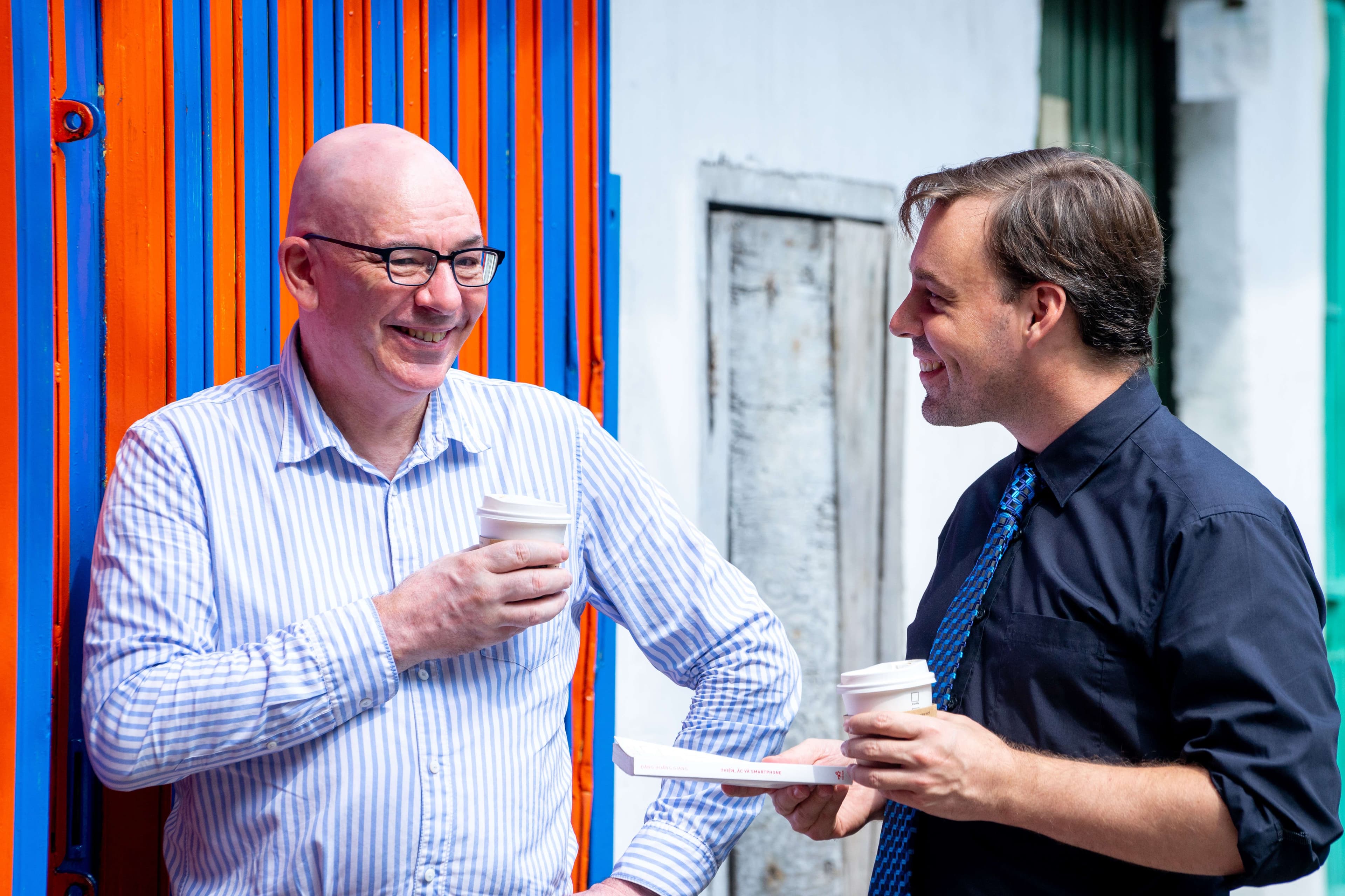 Michael and his brother Robert